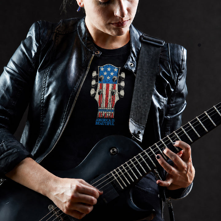 Headstock Patriot American Flag Graphic Tee from America The Beautiful® - W