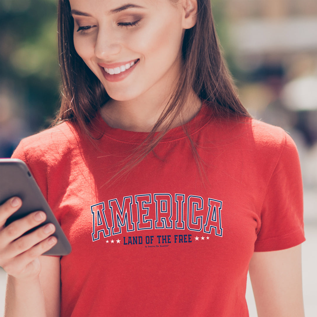 America - Land of The Free Message Tee 2 from America The Beautiful®