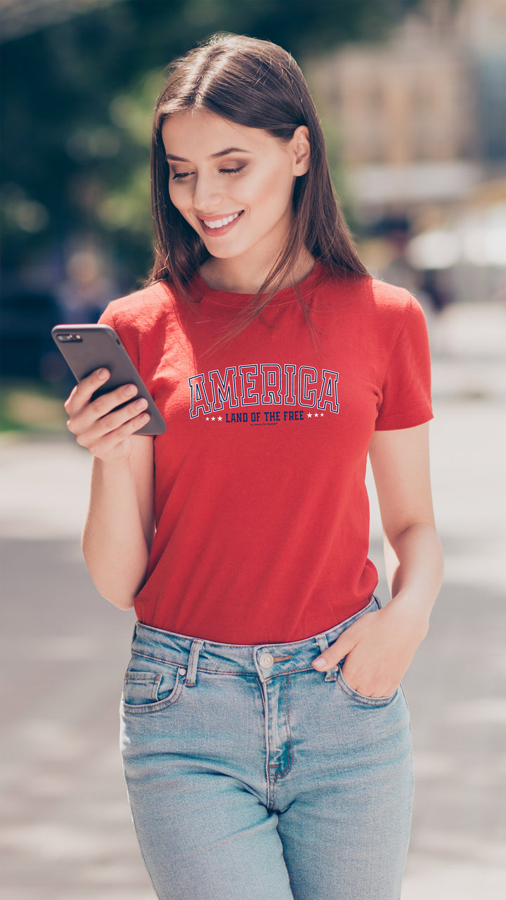 America - Land of The Free Message Tee 2 from America The Beautiful®