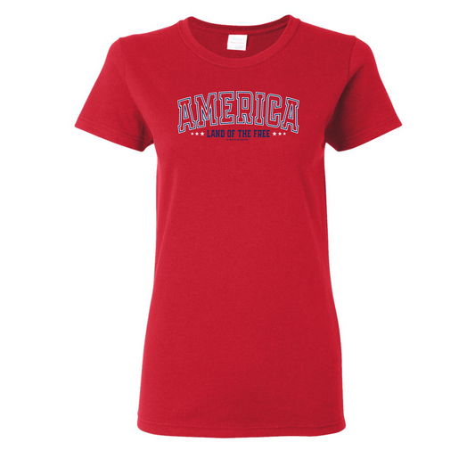 America - Land of The Free Message Tee 2 from America The Beautiful®