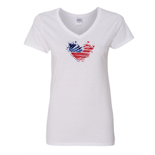American Flag Heart Graphic Tee 3 from America The Beautiful®