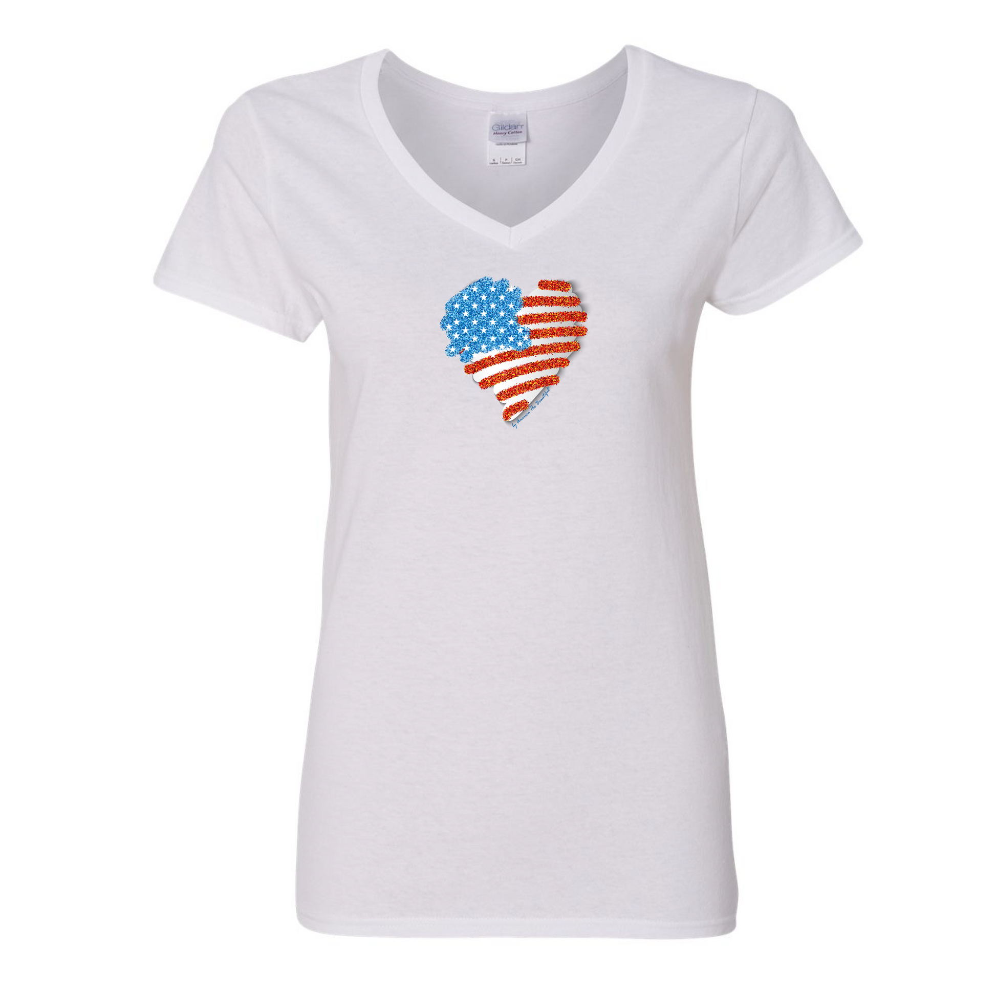 American Flag Heart Graphic Tee 2 from America The Beautiful®