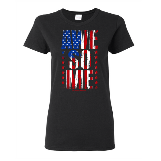 Awesome Message Tee 1 in Red White and Blue by America Is Beautiful®