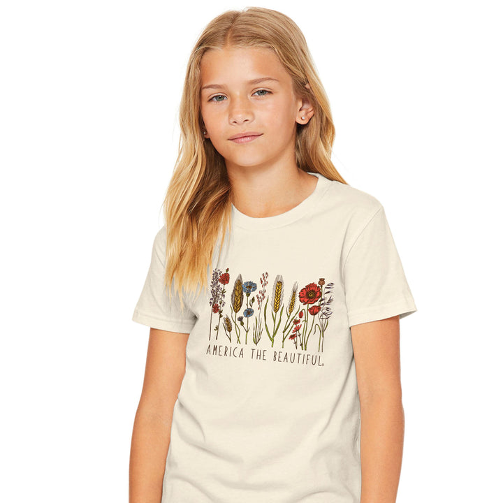 America The Beautiful® Wild Garden Youth Girls Graphic T-Shirt