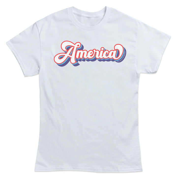 White t-shirt with &