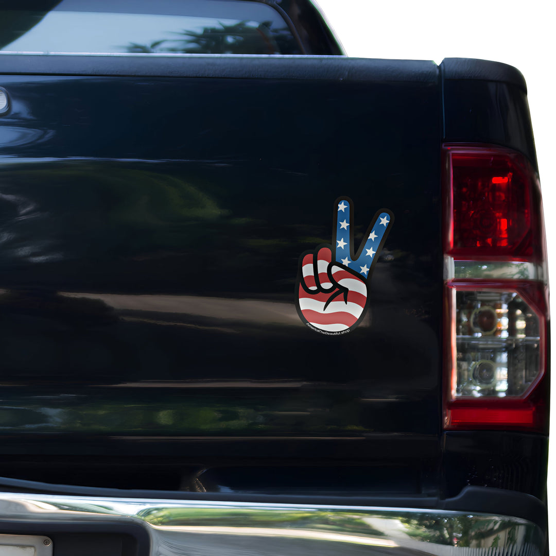 USA Peace Sign Vehicle Magnet by America Is Beautiful®