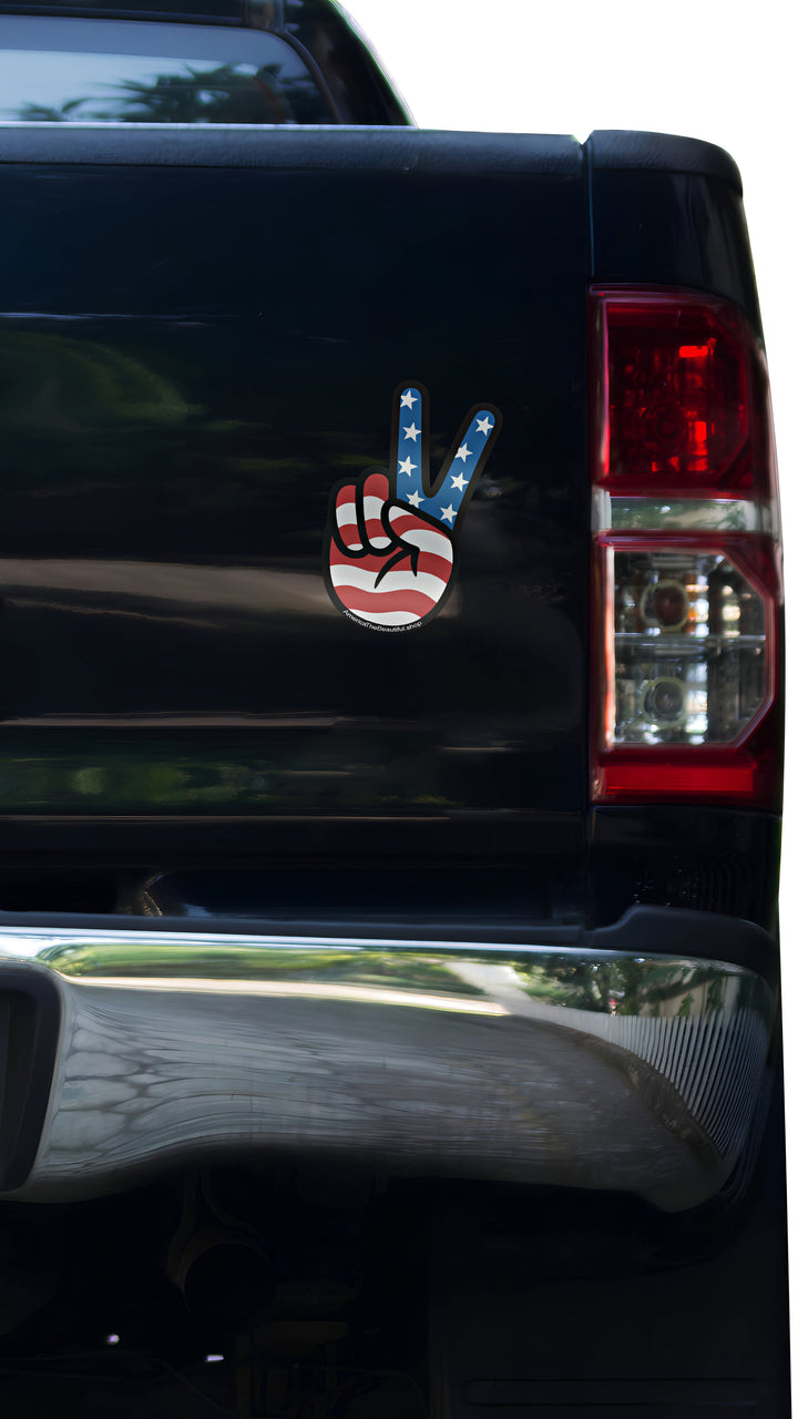 USA Peace Sign Vehicle Magnet by America Is Beautiful®