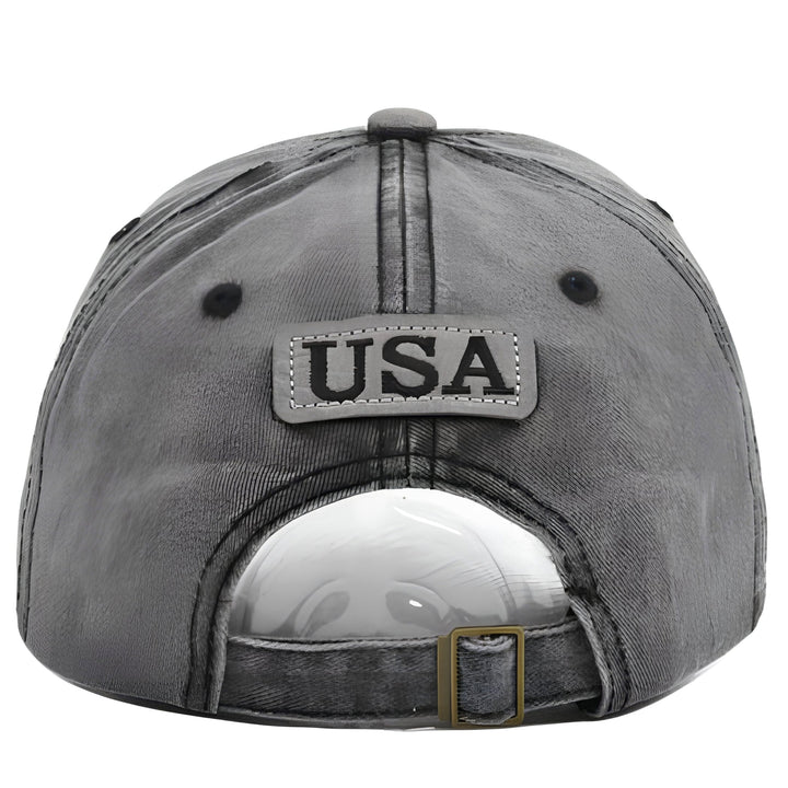 Gray cap with &