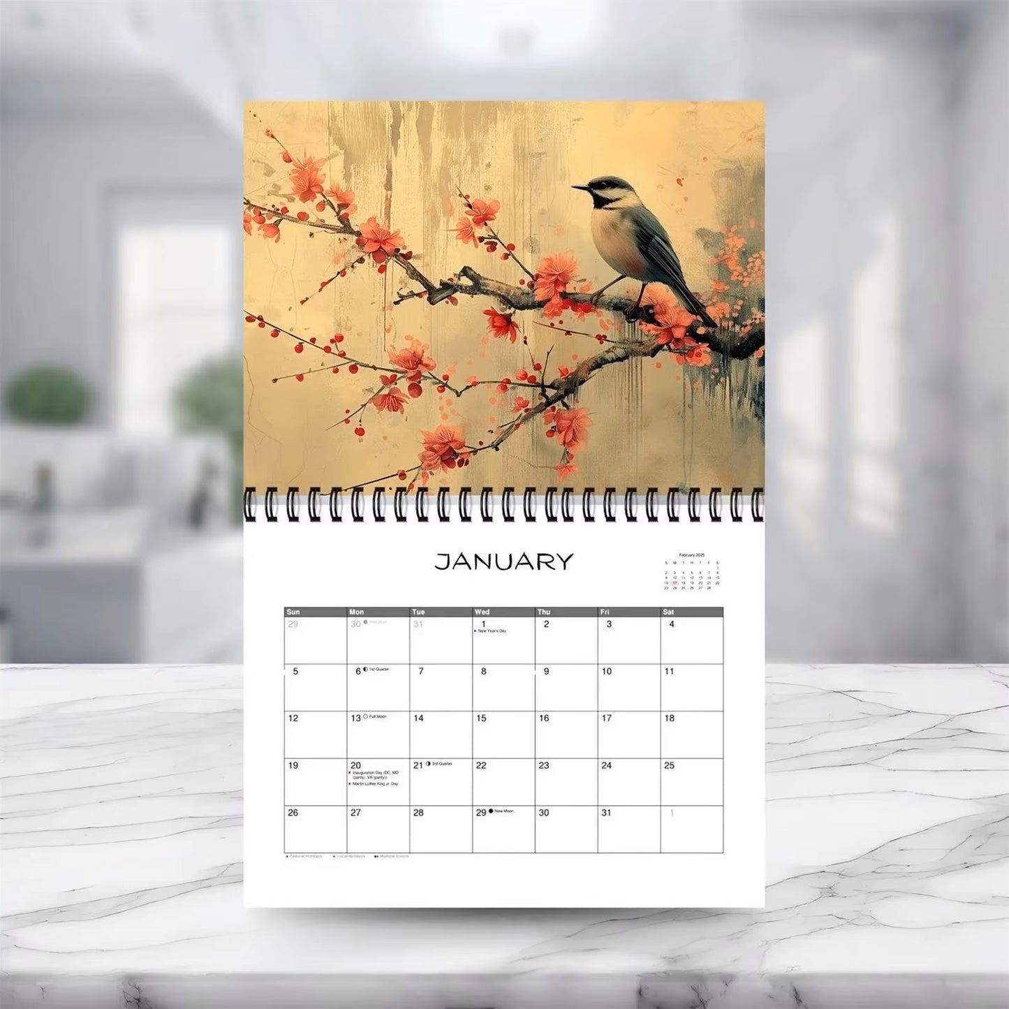 2025 Feathered Friends Wall Calendar by America Is Beautiful™