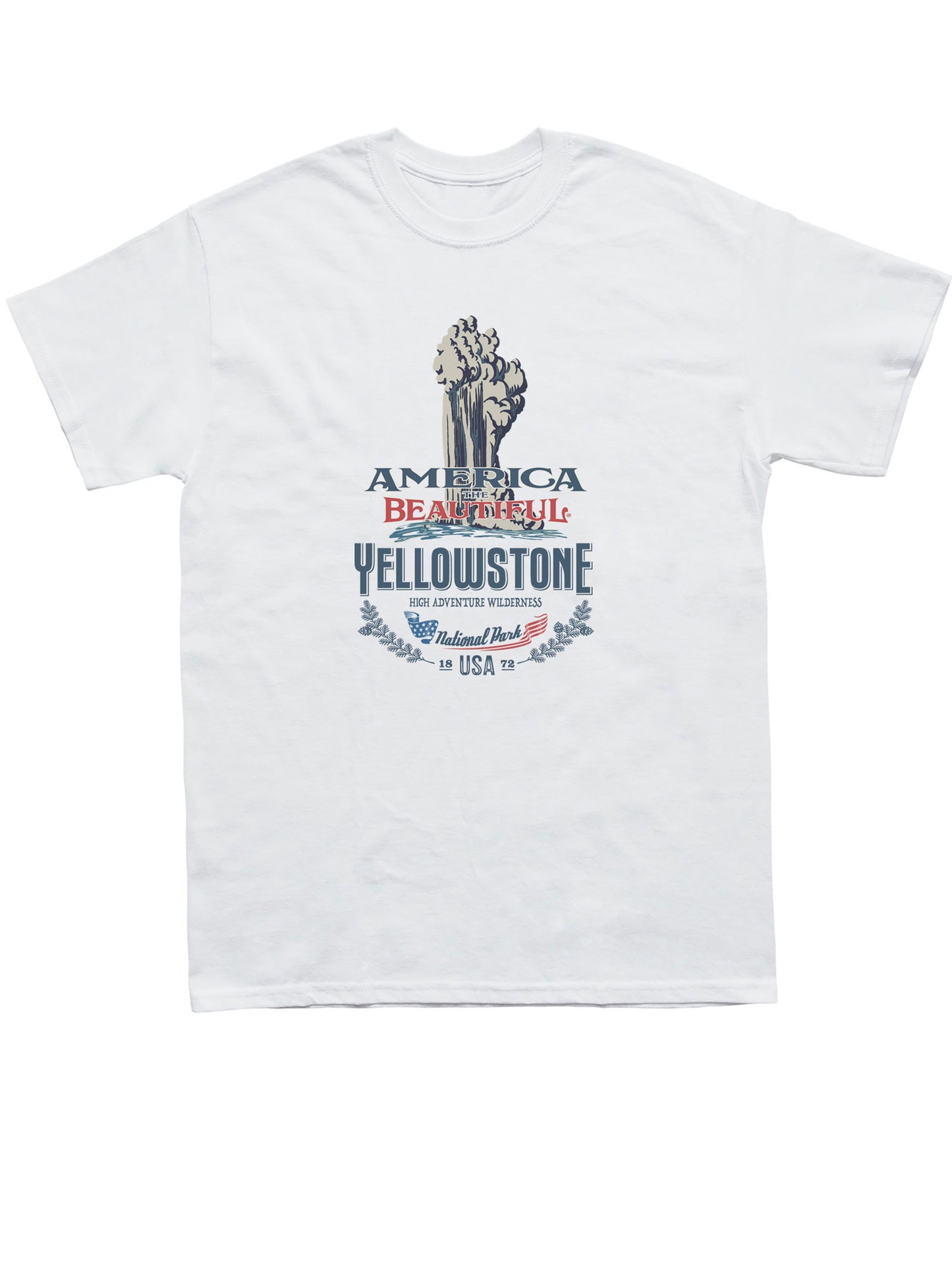 Yellowstone Old Faithful Camp Vintage T-Shirt