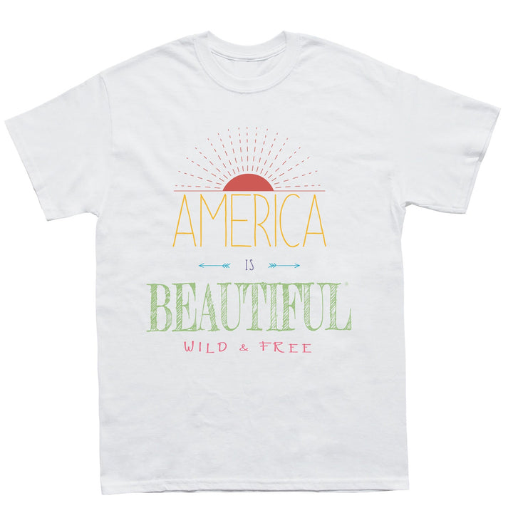 America Is Beautiful Wild & Free Sunrise Youth T-shirt
