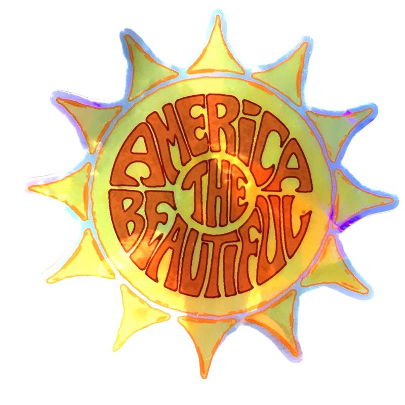 America The Beautiful™ Blazing Sunburst Foil Decal