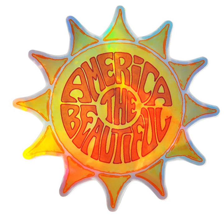 America The Beautiful™ Blazing Sunburst Foil Decal