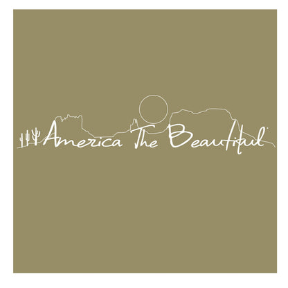 The American West Die Cut White Vinyl Sticker Decal by America The Beautiful™