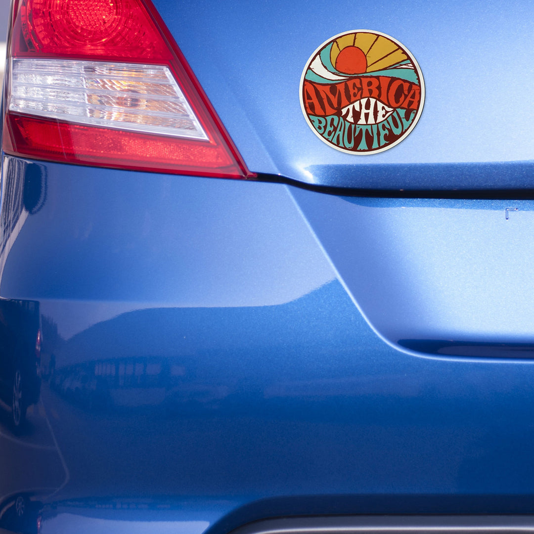 America The Beautiful® Awesome Sunset Vehicle Magnet